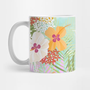 Tropical hibiscus & pineapple Mug